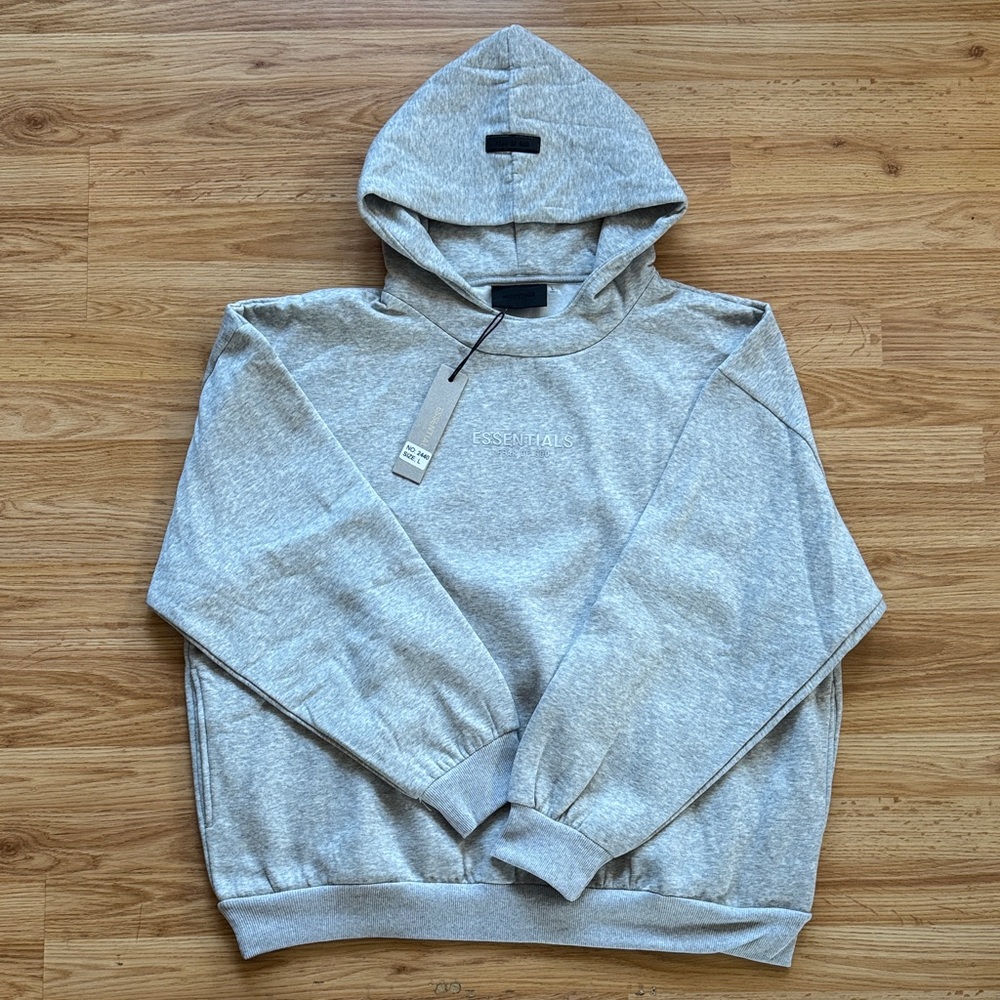 Essentials Fear of God Light Gray Hoodie ✨ size L
